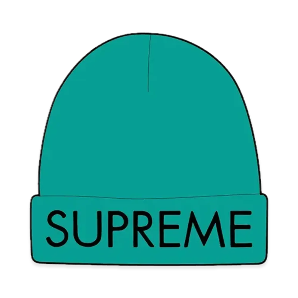 Supreme Capital Beanie "Dark Aqua"