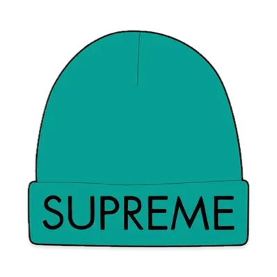 Supreme Capital Beanie "Dark Aqua"