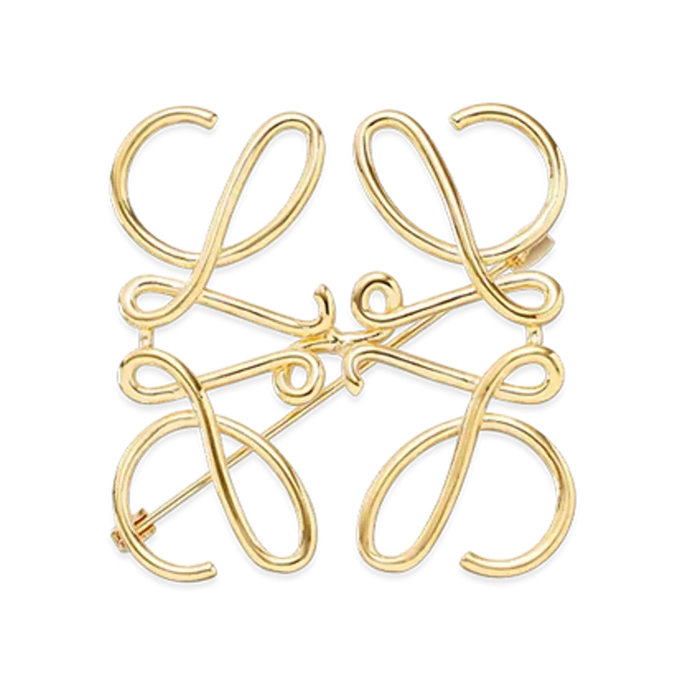 LOEWE Anagram Brooch "Oro"