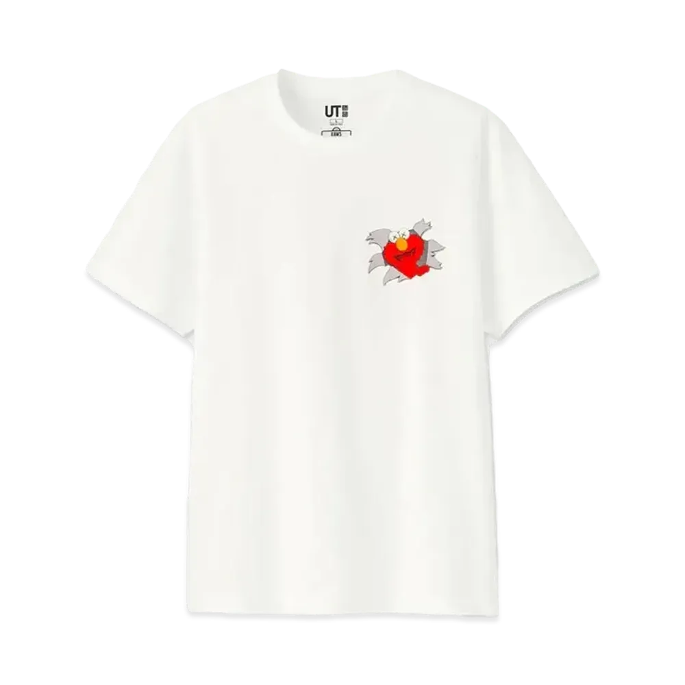 KAWS x  Uniqlo x Sesame Street Elmo Tee "White"