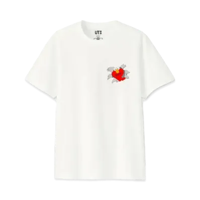 KAWS x Uniqlo x Sesame Street Elmo Tee "White"