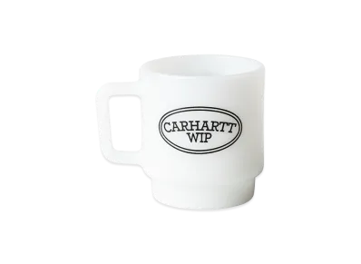 Carhartt WIP Hugging Cats Glass Mug "White"