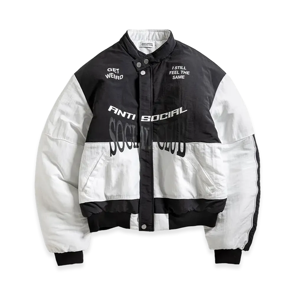 ANTI SOCIAL SOCIAL CLUB Motorcycle Puffer "Black/White"