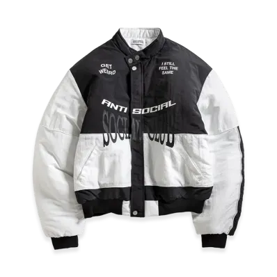 ANTI SOCIAL SOCIAL CLUB Motorcycle Puffer "Black/White"