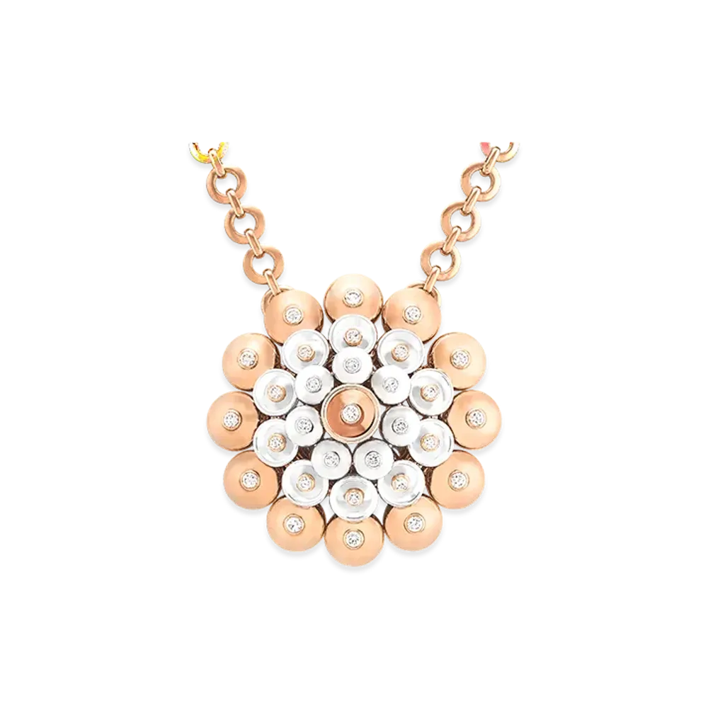 Van Cleef & Arpels Bouton d'or pendant "18K Rose gold/Diamond"