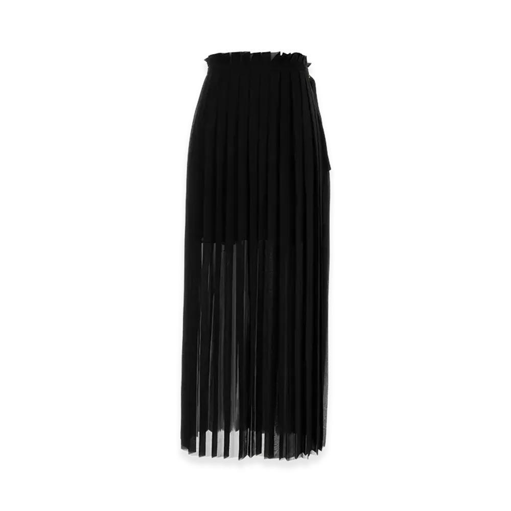 AMI PARIS Women's Polyester Skirt "Black"
