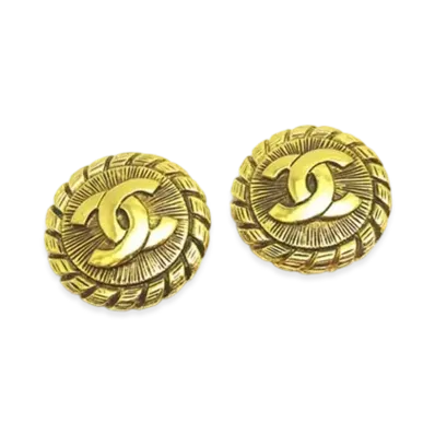 CHANEL Coco Mark Earrings "Gold"