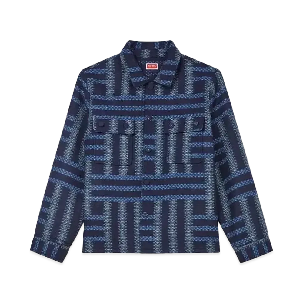 KENZO 'WEAVE' Over Shirt "Midnight Blue"