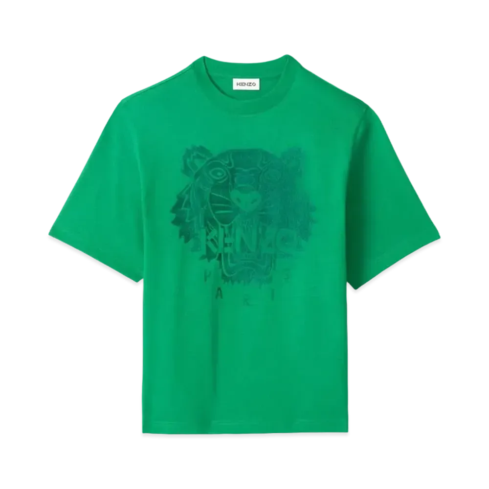 KENZO OverSized T-shirt tigre Tigre "Green"
