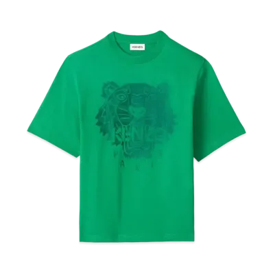 KENZO OverSized T-shirt tigre Tigre "Green"