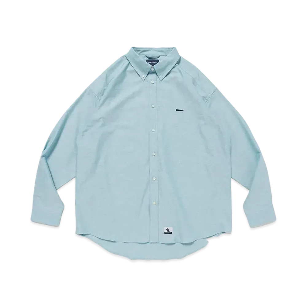 ディセンダント ケネディズ オックスフォード LS シャツ "グリーン"