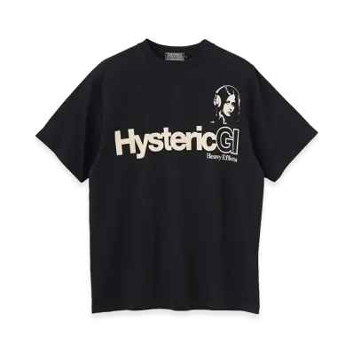 HYSTERIC GLAMOUR Heavy Effects Tee "Black"