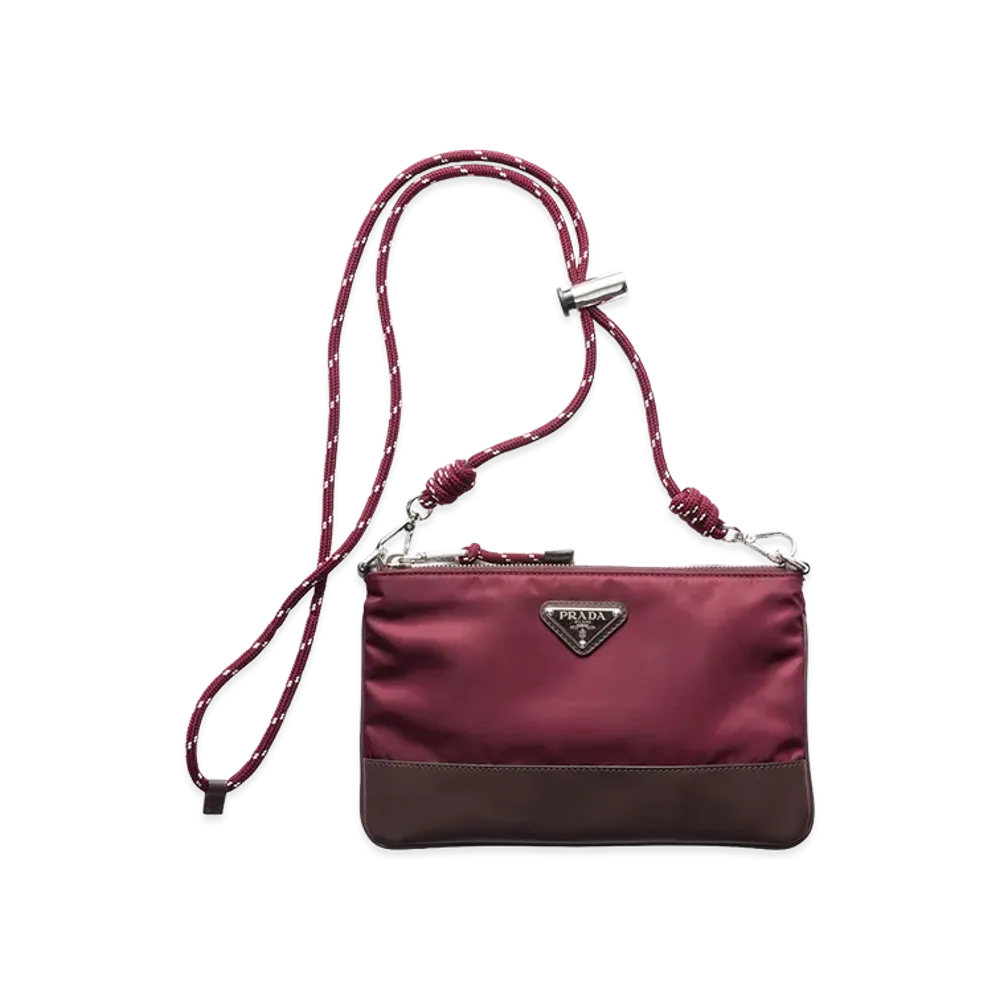 PRADA Speed Lock Re-Nylon Smartphone Case "Burgundy"