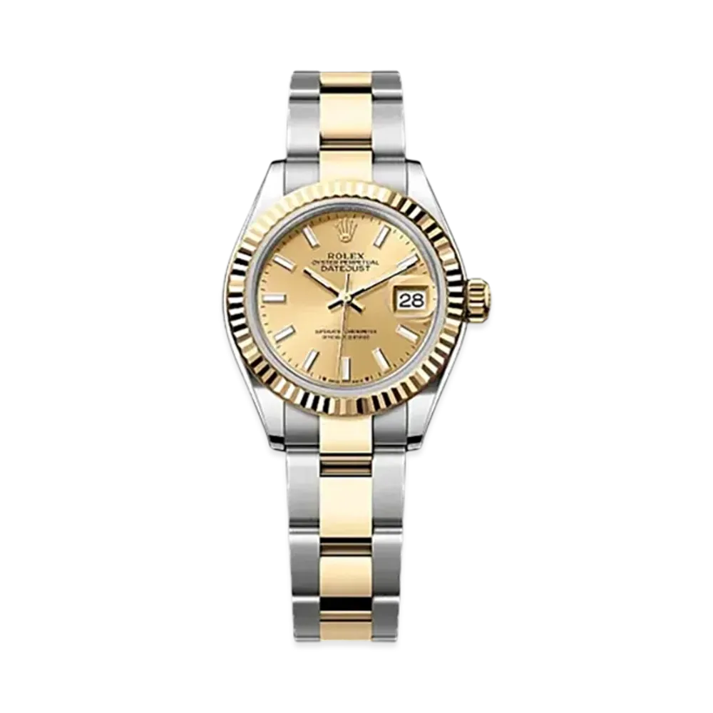 ROLEX Lady-Datejust 28mm Oystersteel & Yellow Gold 279173 "Champagne-colour"