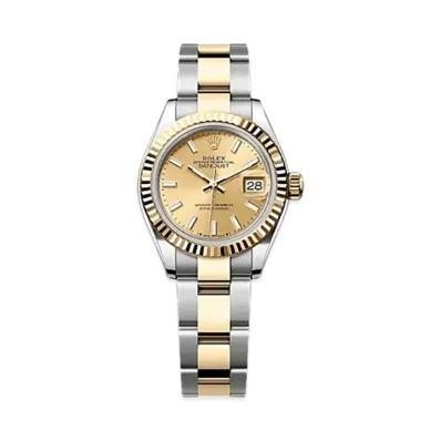 ROLEX Lady-Datejust 28mm Oystersteel & Yellow Gold 279173 "Champagne-colour"