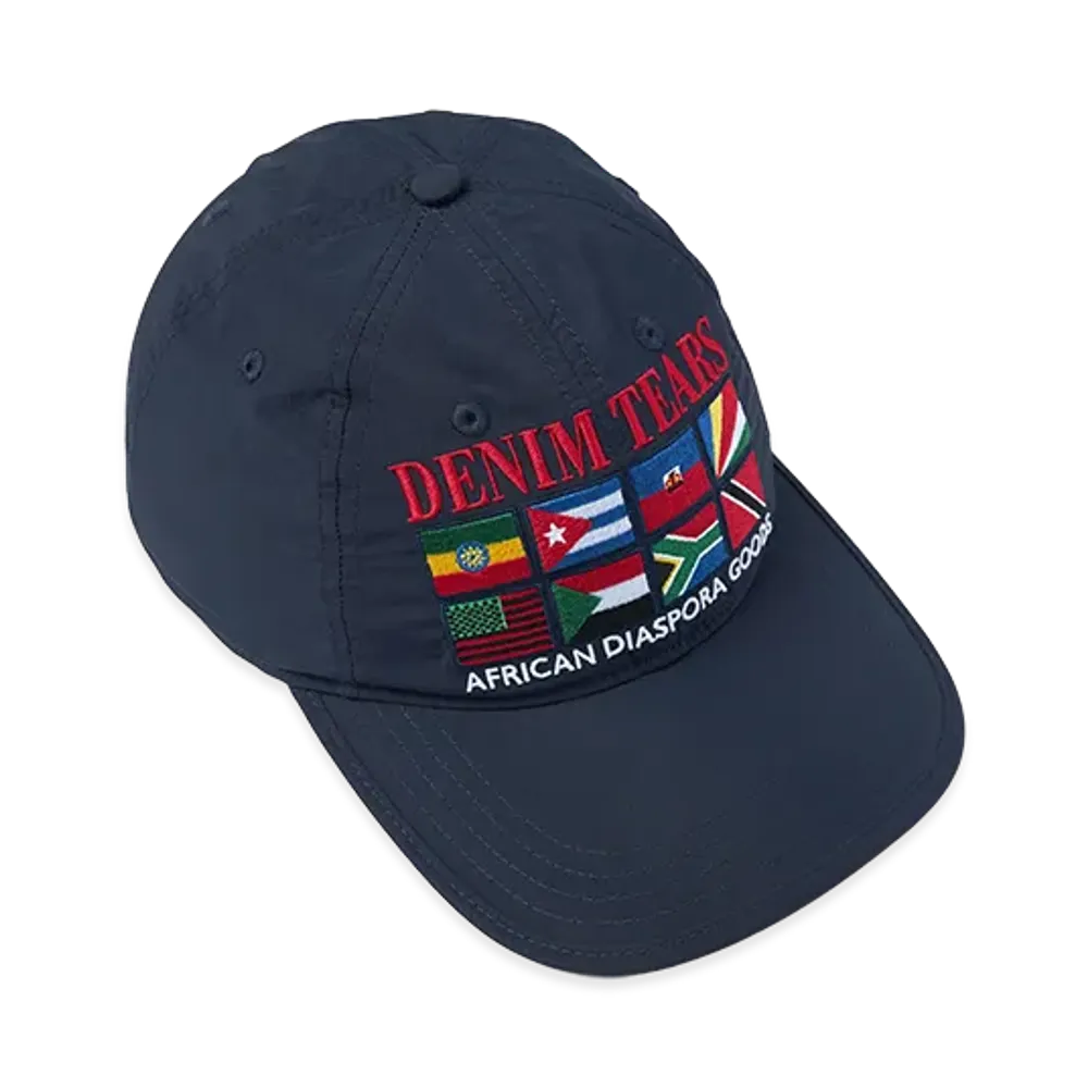 DENIM TEARS Diaspora Flags Cap "Navy"