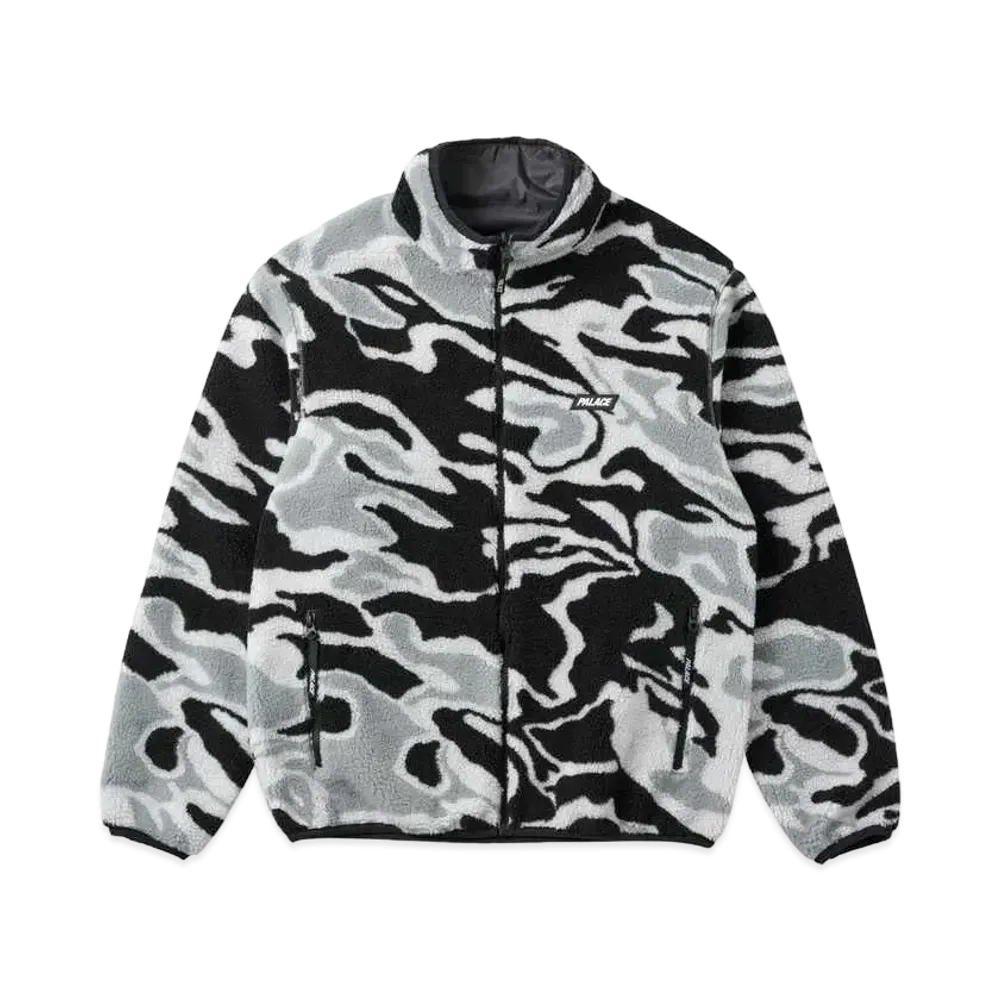 PALACE Mirage Reversible Fleece Jacket "Black"