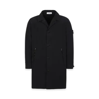 Stone Island 70531 David Light TC Con Micropile Trench Coat - 20FW "Black"