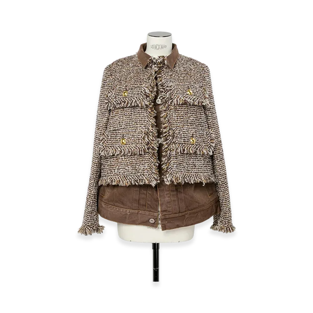 sacai Tweed Jacket "Brown"