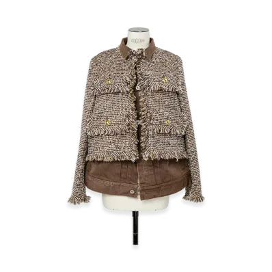 sacai Tweed Jacket "Brown"