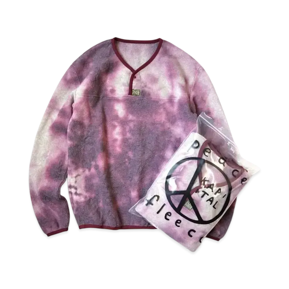 KAPITAL Reverse Fleece Tie Dye Pack Long Tee "Purple"