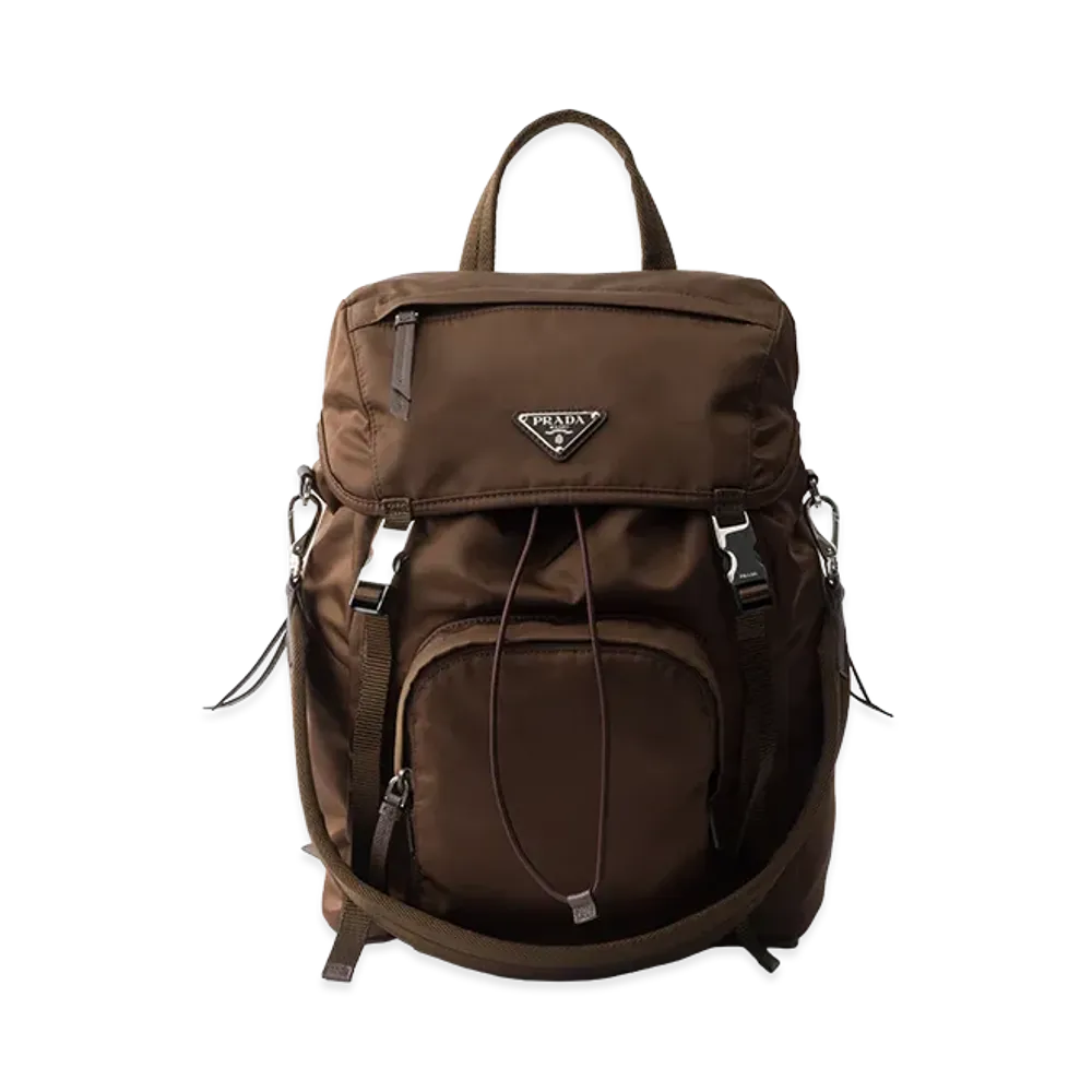 PRADA Re-Nylon Backpack "Sienna Brown"