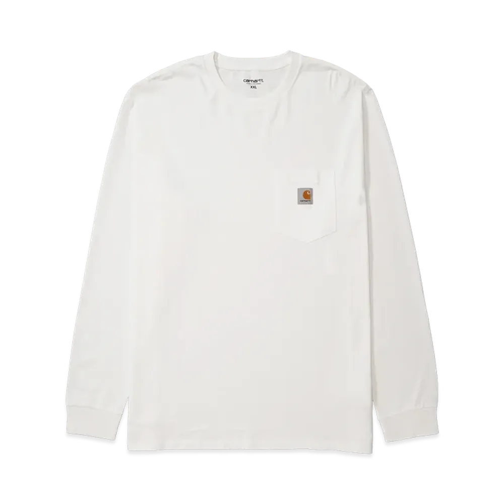 Carhartt WIP Long Sleeve Pocket T-Shirt "White"