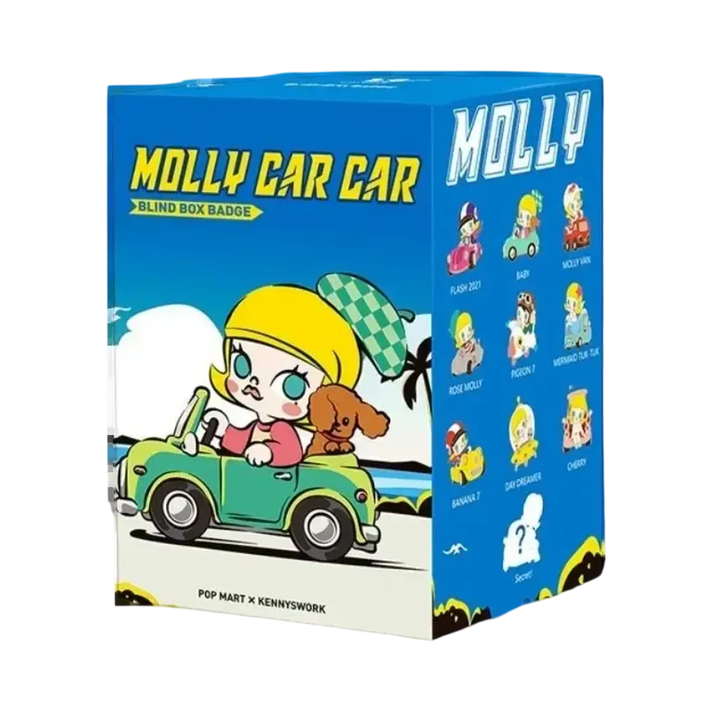 POP MART MOLLY CAR CAR Series Pin Badge [Piece]