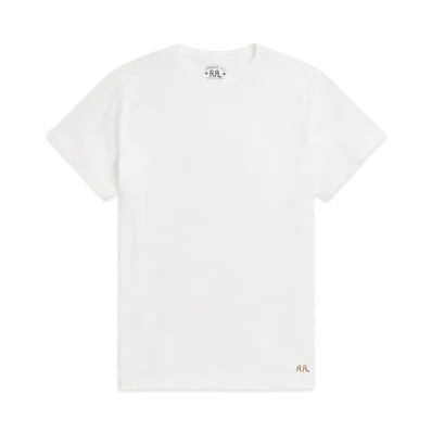 RRL Ralph Lauren Cotton Jersey Crew Neck Tee "White"