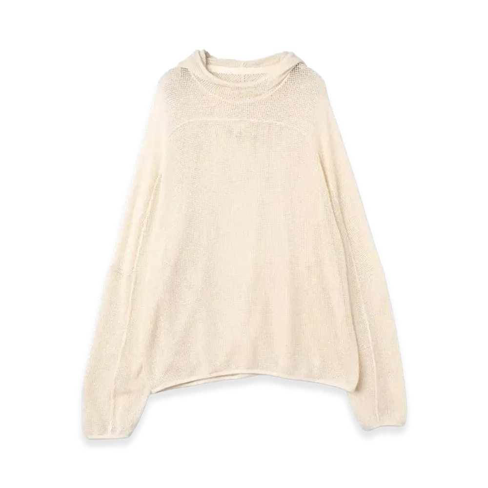 JieDa Mesh Hoodie "Off-White"