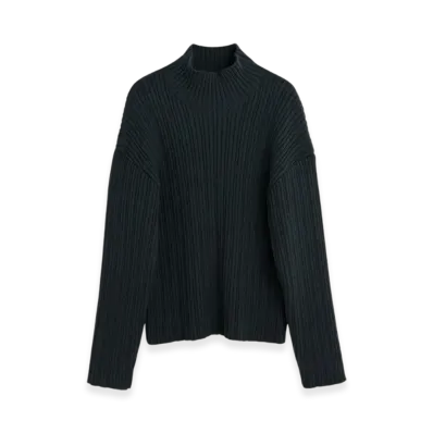 OUR LEGACY Funnel Neck "Phantom Quotidian Wool"
