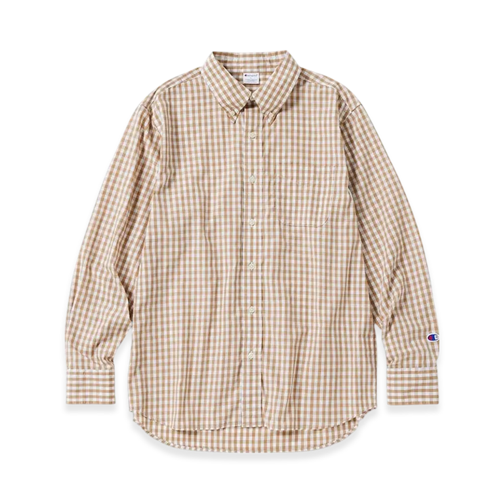Champion Button Down Shirt 24FW "Beige"