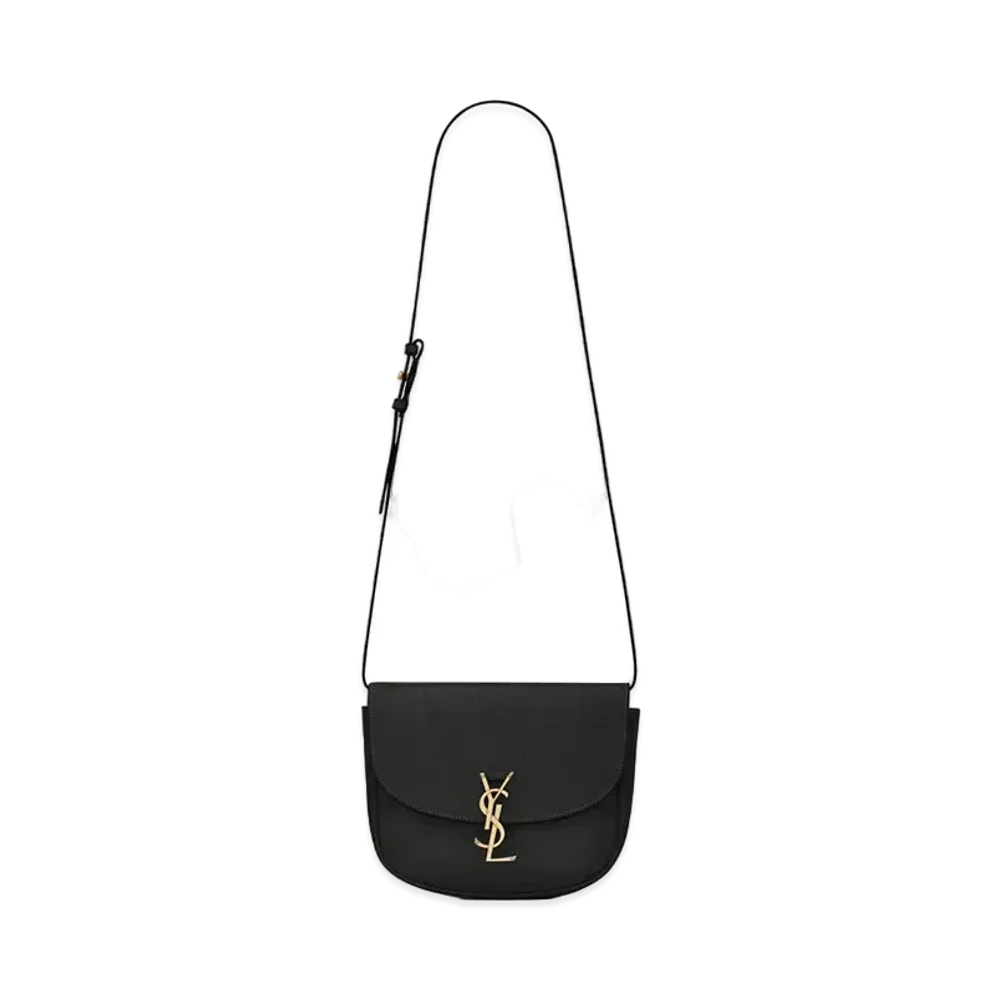 Saint Laurent Kaia Medium Satchel In Smooth Leather "Black"