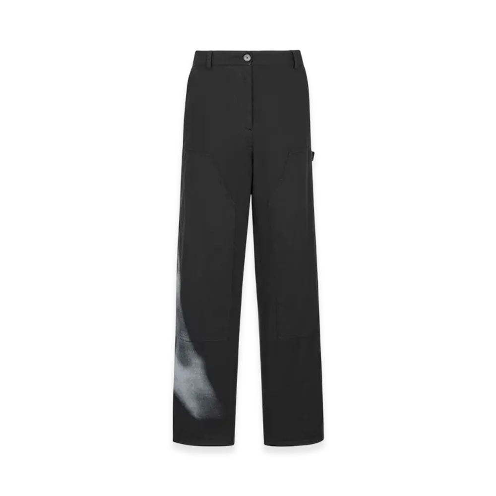 Dior Women's Cargo Pants Eiffel Tower Motif "Black/White"