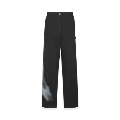 Dior Women's Cargo Pants Eiffel Tower Motif "Black/White"