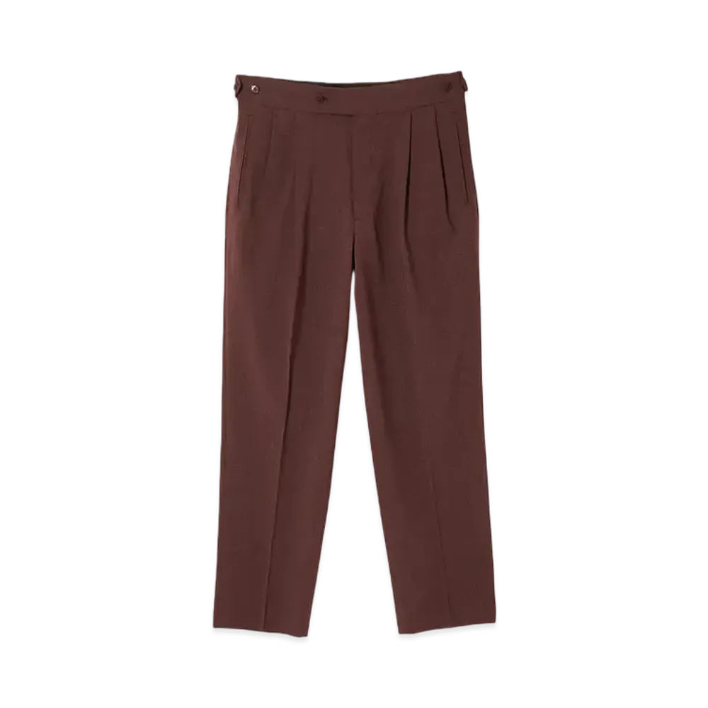 NEEDLES Tucked Side Tab Trouser - Poly Cloth "Purple"