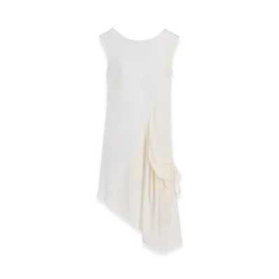 Y's Crepe De Chine Sleeveless Blouse "Off White"