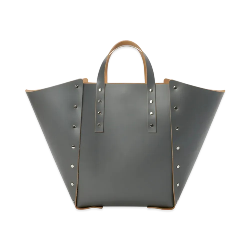 Hender Scheme Assemble Hand Bag Wide L "Steel Gray"