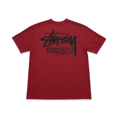 Stussy Stock Honolulu Tee "Red"