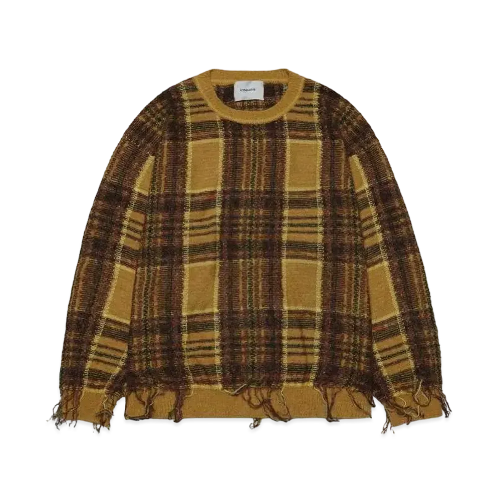 Iroquois WARP THREAD CHECK KNIT "CAM"