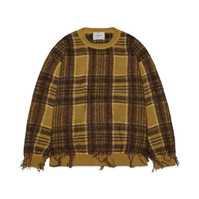 Iroquois WARP THREAD CHECK KNIT "CAM"