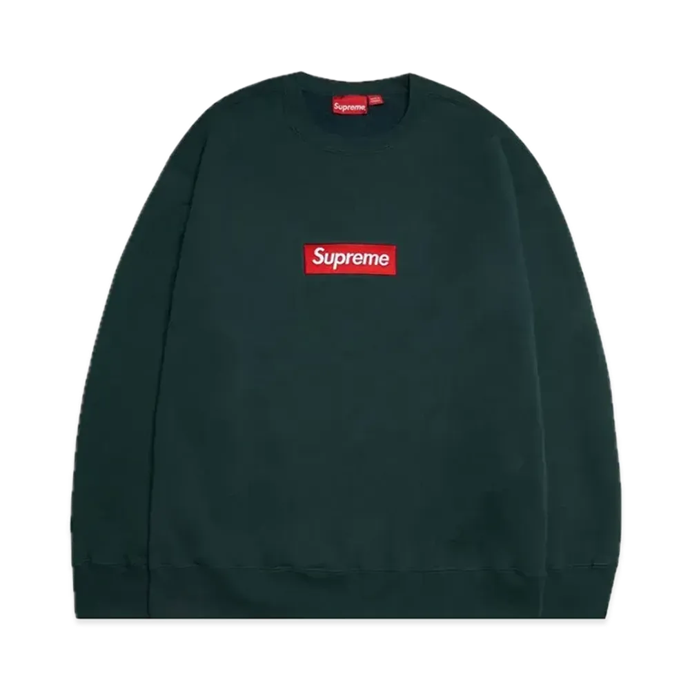 Supreme Box Logo Crewneck "Dark Pine" (22FW)