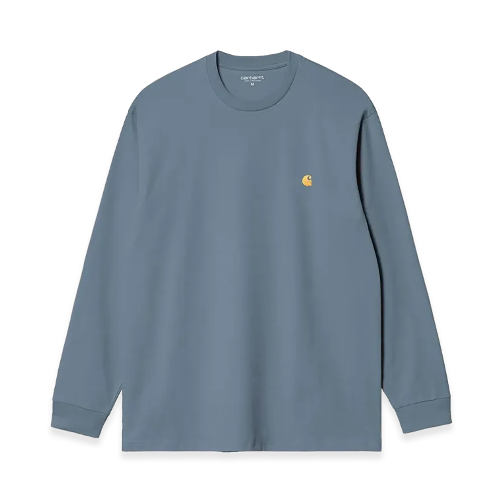 Carhartt WIP L/S Chase T-Shirt "Icesheet/Gold"
