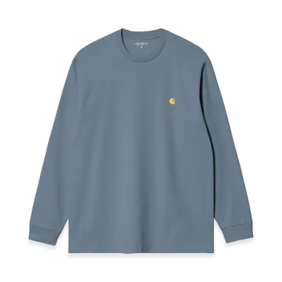 Carhartt WIP L/S Chase T-Shirt "Icesheet/Gold"