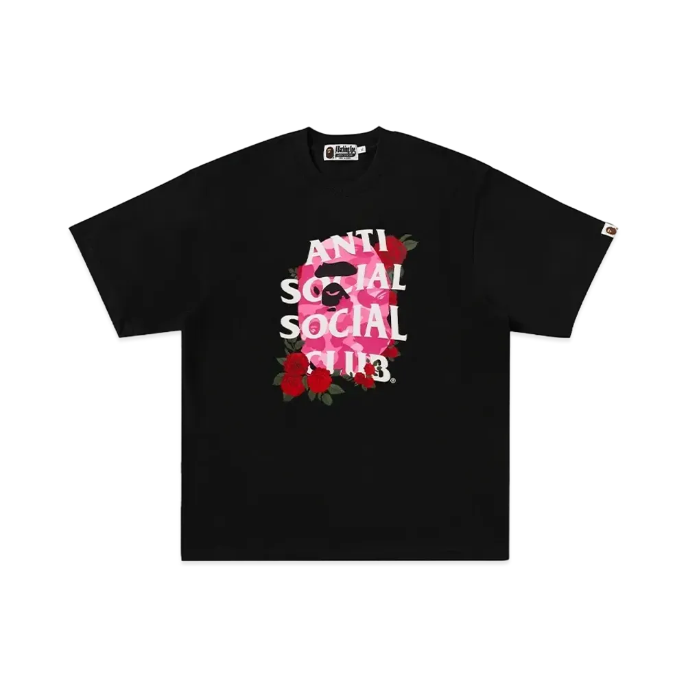 A BATHING APE x ANTI SOCIAL SOCIAL CLUB Assc Tee #1 "Black"
