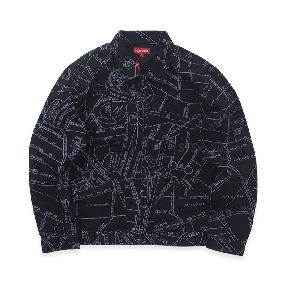 Supreme Gonz Map Work Jacket "Black"