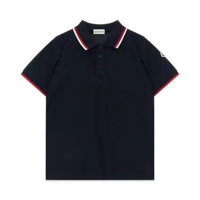 MONCLER Kids Polo Shirt "Dark Blue"