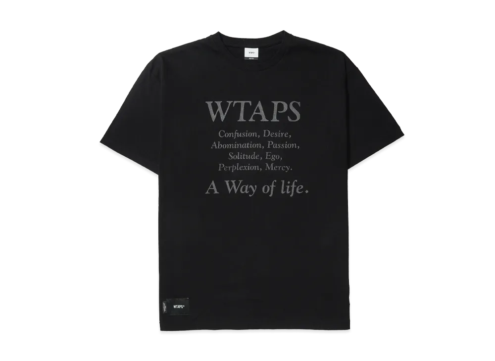 WTAPS Containing 01 / SS / Cotton "Black"