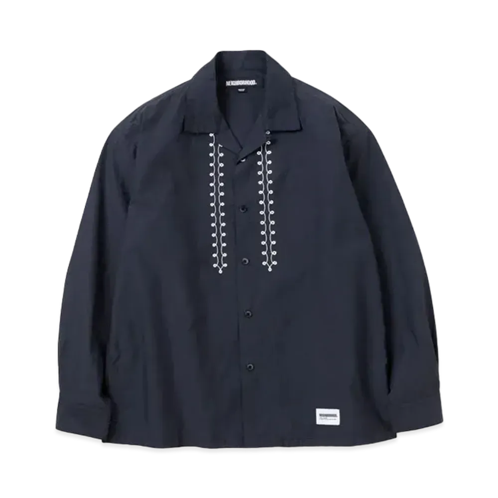 NEIGHBORHOOD Cord Embroidery Shirt LS "Black"