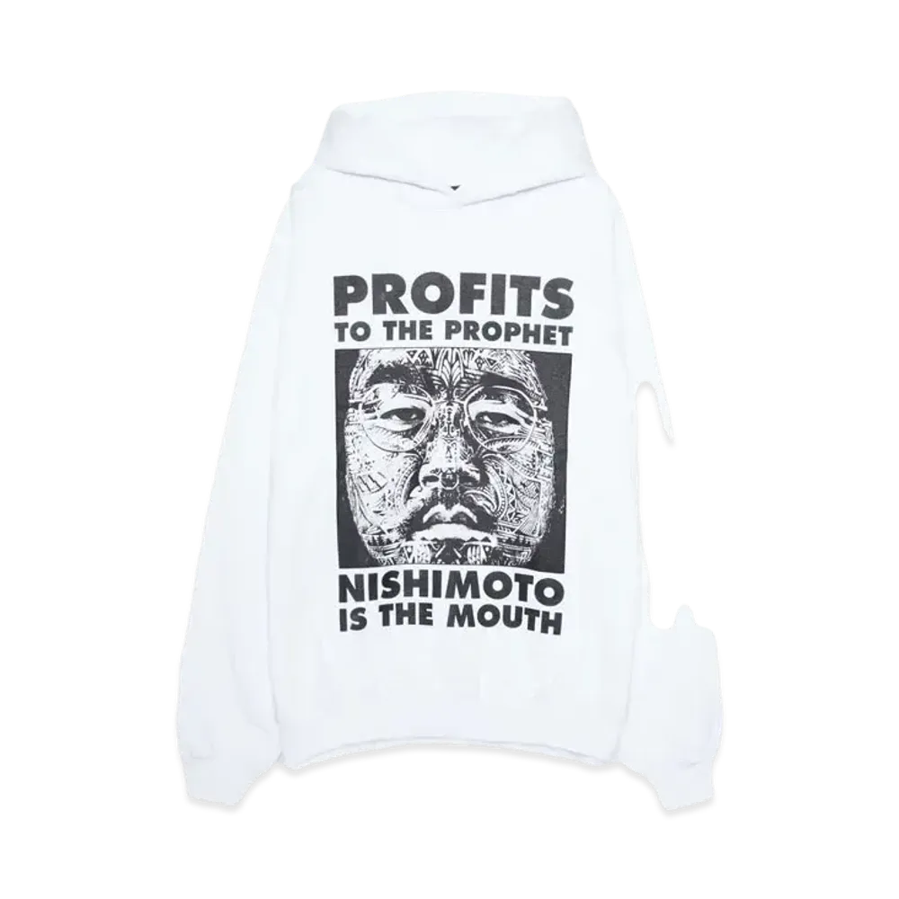 NISHIMOTO IS THE MOUTH P2P SWEAT HOODIE "WHITE"